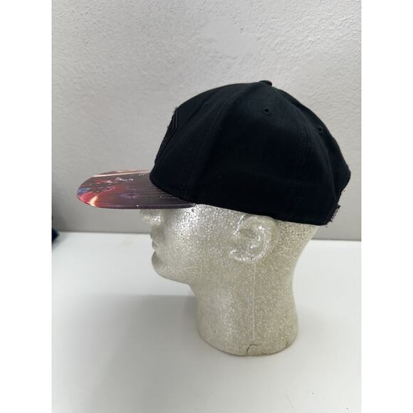 Star Wars Snapback Hat Black Embroidered Logo Printed Brim One Size Fits All - Picture 8 of 10